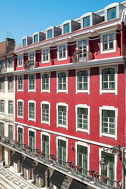 The 7 Hotel Lisbon Sensations, Fassade