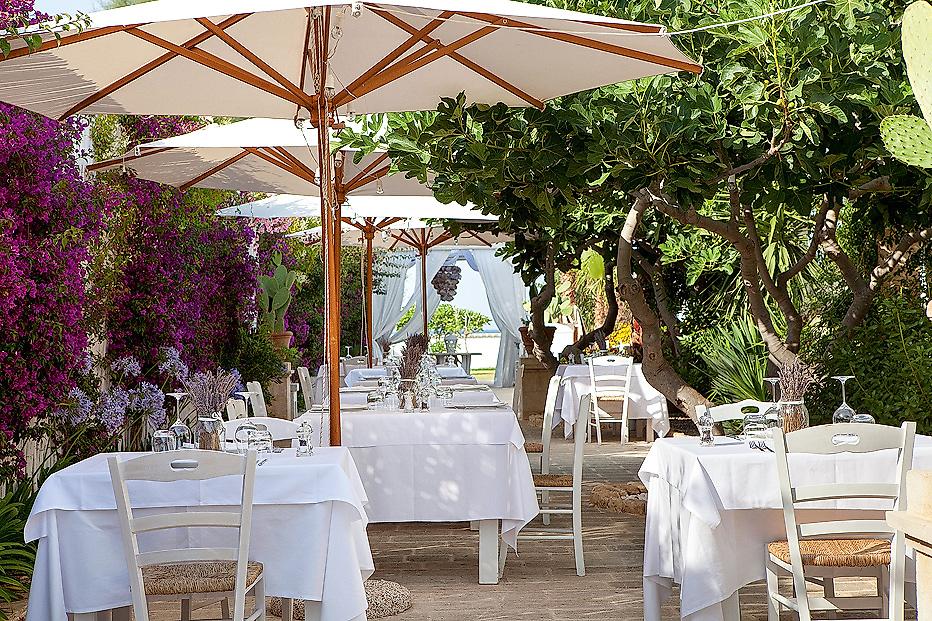 Canne Bianche Lifestyle Hotel, Restaurantterrasse