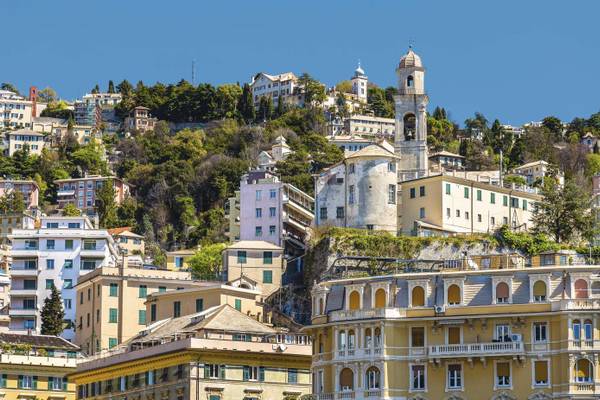 Häuser in Genua in Ligurien