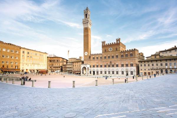 Piazza del Campo in Siena, Italien