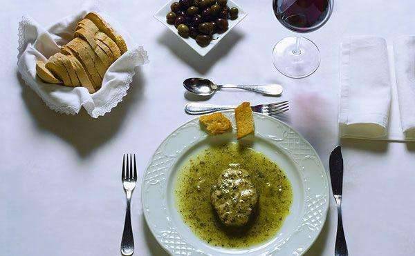 Sopa de cação à Alentejana Suppe Kulinarik Alentejo