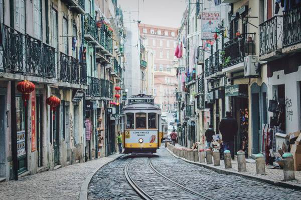 Tram Lissabon Baixa Chiado