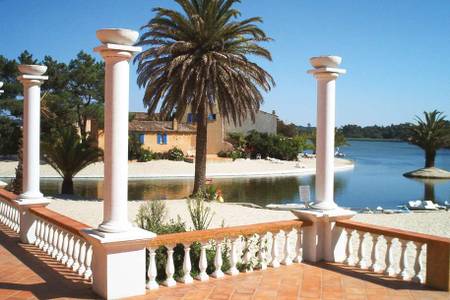 Quinta da Lagoa, Terrasse mit Strandblick