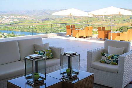 Delfim Douro Hotel, Terrasse mit Panoramablick