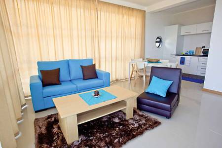 Cantinho das Buganvilias Resort, Wohnraum mit Couch