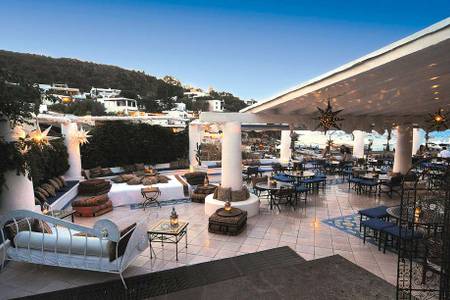 Hotel Lisca Bianca, Terrasse mit Landblick