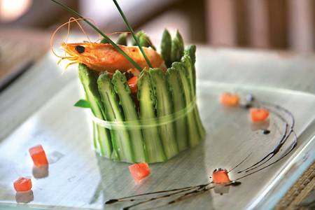 M’AR de AR Muralhas - Timeless Charme Hotel, Garnele mit Spargel