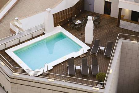 Gallery Hotel Molina Lario, Dachterrasse mit Pool