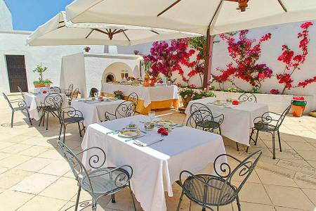 Masseria Tutosa, Restaurantterrasse