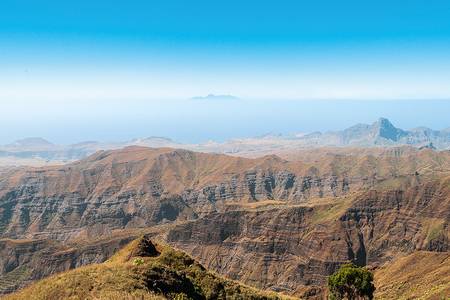 Inselblick Santiago Kapverden