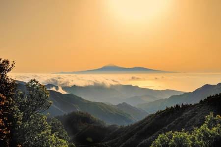 Blick von La Gomera nach Teneriffa