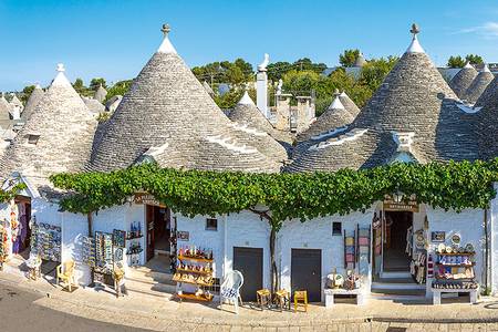 Trulli in Alberobello in Apulien