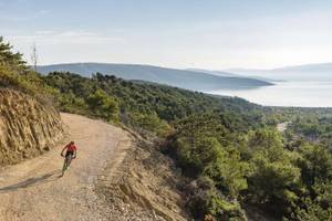 Mountainbiker in Kroatien