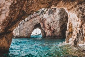 Blaue Grotte von Zakynthos, Griechenland