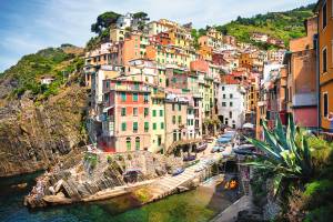 bunte Häuser von Cinque Terre in Ligurien