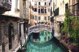 Gondel Kanal in Venedig, Italien