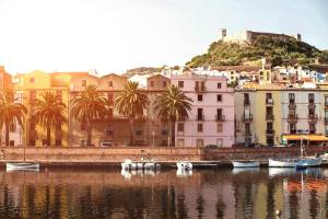 Old Town, Bosa, Sardinien, Italien