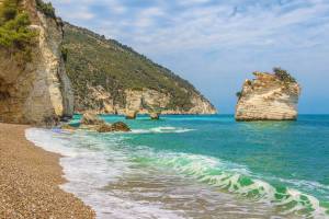 Gargano Baia dei Mergoli Felsküste Apulien