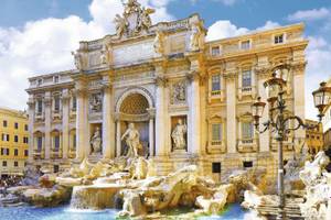 Trevibrunnen in Rom Architektur