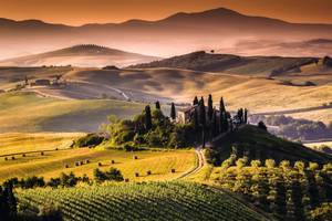 Landschaft der Toskana, Italien