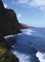 Küste von Santo Antao mit Meer und Klippen