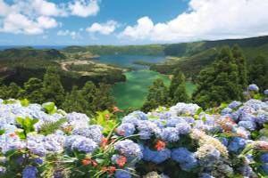 Landschaft, Sete Cidades, Sao Miguel, Azoren