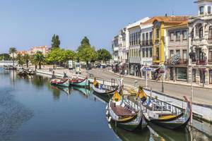 Barcos Moliceiros auf der Ria de Aveiro