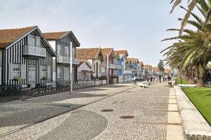 Promenade an der Costa Nova