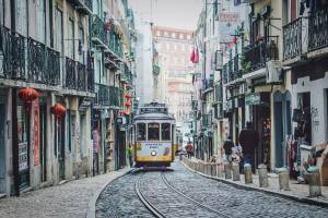 Tram Lissabon Baixa Chiado