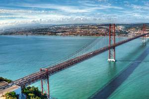 Ponte 25 de Abril Lissabon Tejo Fluss