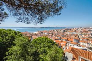 Castelo Sao Jorge Lissabon Städtereise Aussichtspunkt