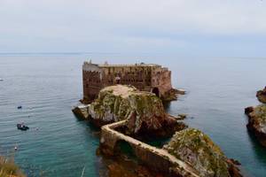 Naturschutzgebiet der Berlengas-Inseln Meer Peniche Portugal