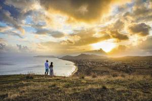 Miradouro Portela auf Porto Santo bei Sonnenuntergang