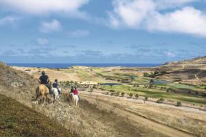 Reiten auf Porto Santo mit Meerblick, Portugal