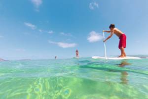 SUP auf dem Meer, Porto Santo, Portgual