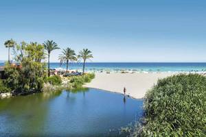 Strand von Marbella Meer Wasser Sand