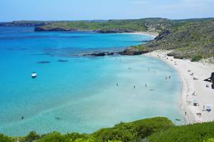 Presili Strand auf Menorca