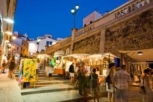 Flaniermeile, Ciutadella, Menorca, Spanien